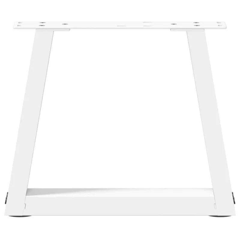 Kavos staliuko kojelės, V formos, 2 vnt., baltos, 30x(30-31,3) cm, plienas