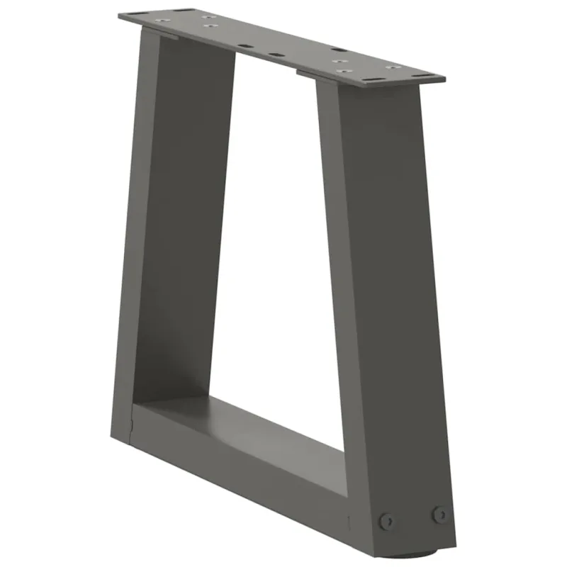 Kavos staliuko kojelės, V formos, 2 vnt., antracito spalvos, 30x(30-31,3) cm, plienas