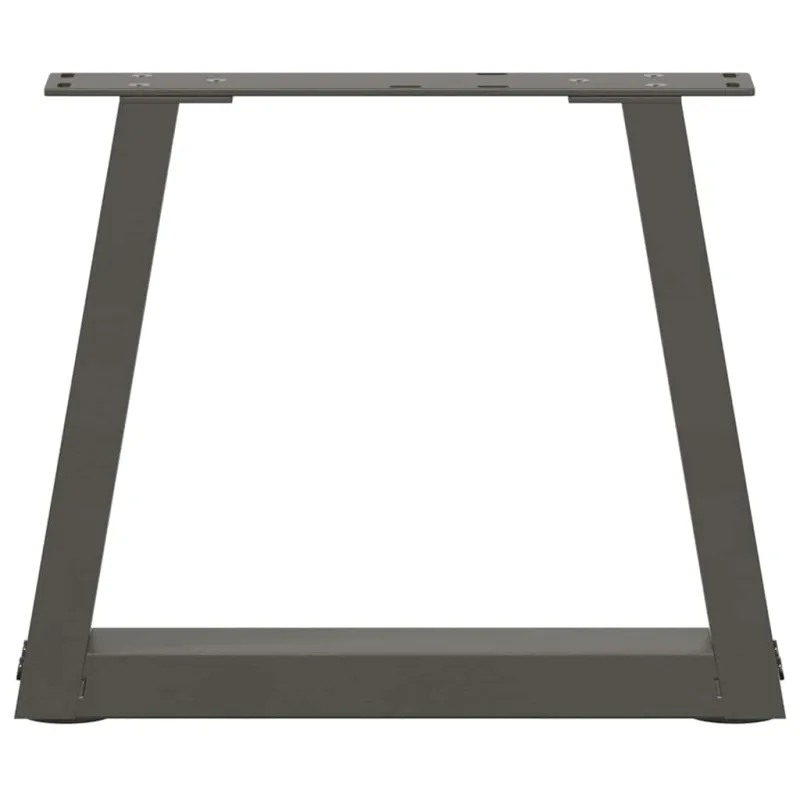 Kavos staliuko kojelės, V formos, 2 vnt., antracito spalvos, 30x(30-31,3) cm, plienas