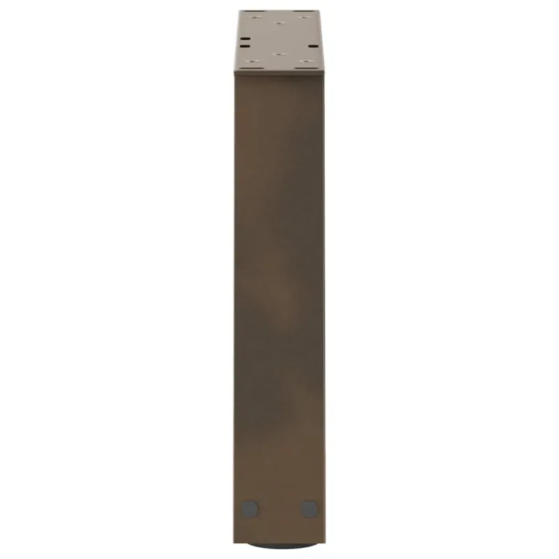 Kavos staliuko kojelės, V formos, 2 vnt., natūralus plienas, 30x(30-31,3) cm, plienas