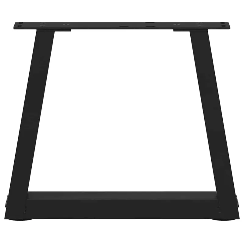 Kavos staliuko kojelės, V formos, 2 vnt., juodos, 40x(30-31,3) cm, plienas