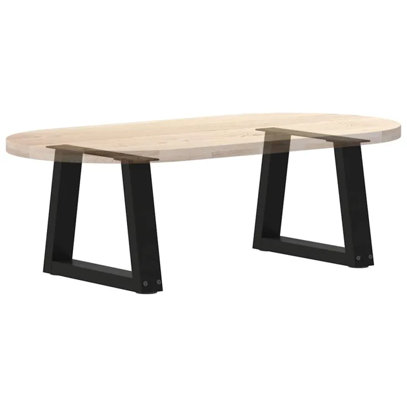 Kavos staliuko kojelės, V formos, 2 vnt., juodos, 40x(30-31,3) cm, plienas
