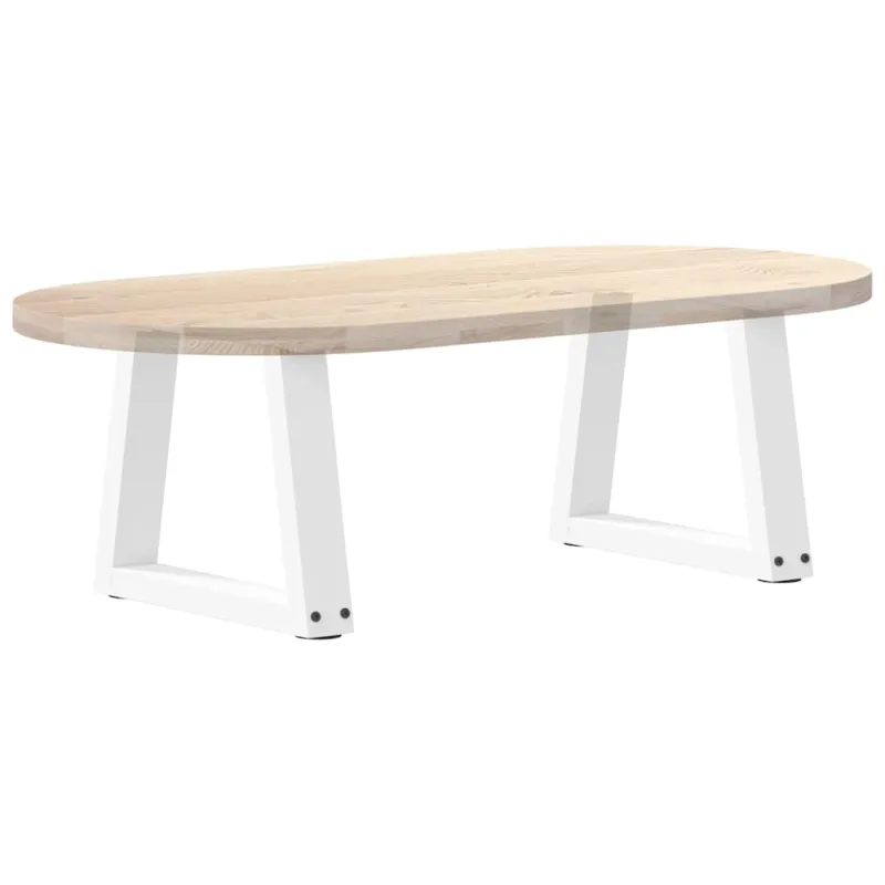Kavos staliuko kojelės, V formos, 2 vnt., baltos, 40x(30-31,3) cm, plienas