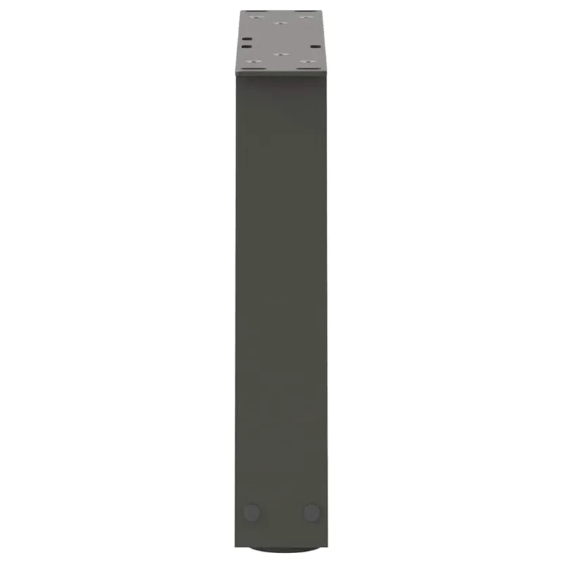 Kavos staliuko kojelės, V formos, 2 vnt., antracito spalvos, 40x(30-31,3) cm, plienas