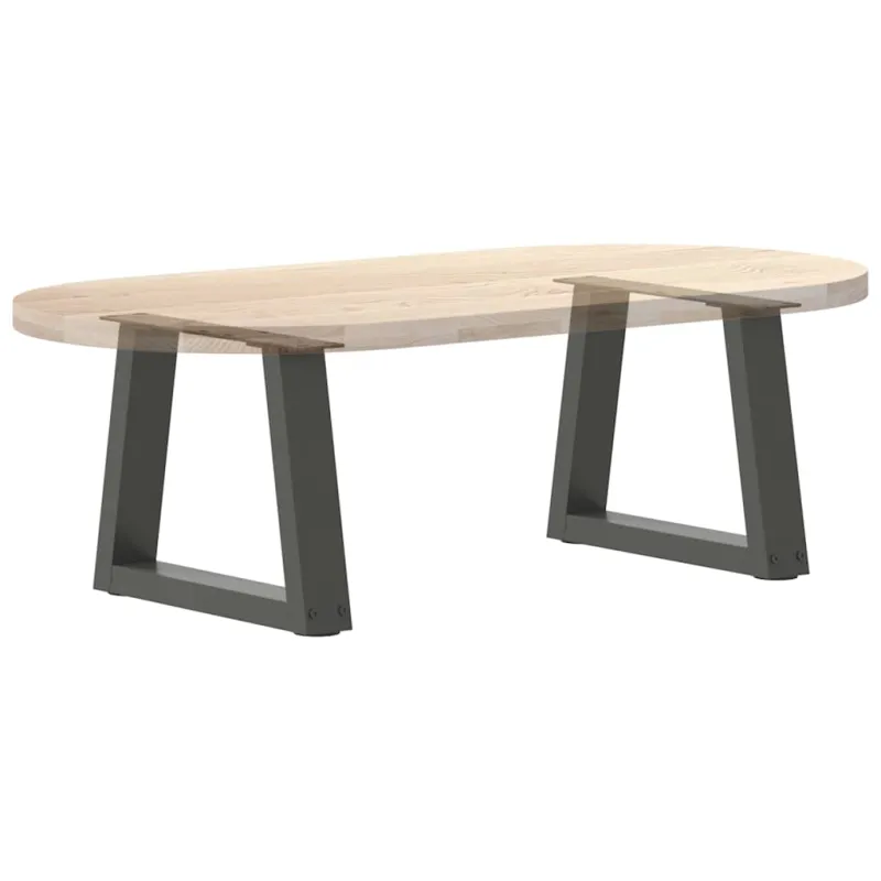 Kavos staliuko kojelės, V formos, 2 vnt., antracito spalvos, 40x(30-31,3) cm, plienas