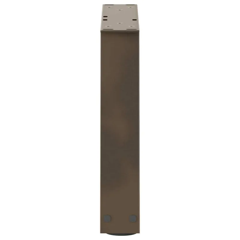 Kavos staliuko kojelės, V formos, 2 vnt., natūralus plienas, 40x(30-31,3) cm, plienas