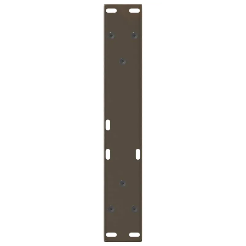 Kavos staliuko kojelės, V formos, 2 vnt., natūralus plienas, 40x(30-31,3) cm, plienas