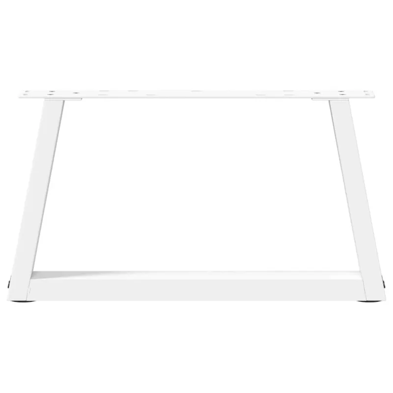 Kavos staliuko kojelės, V formos, 2 vnt., baltos, 50x(30-31,3) cm, plienas