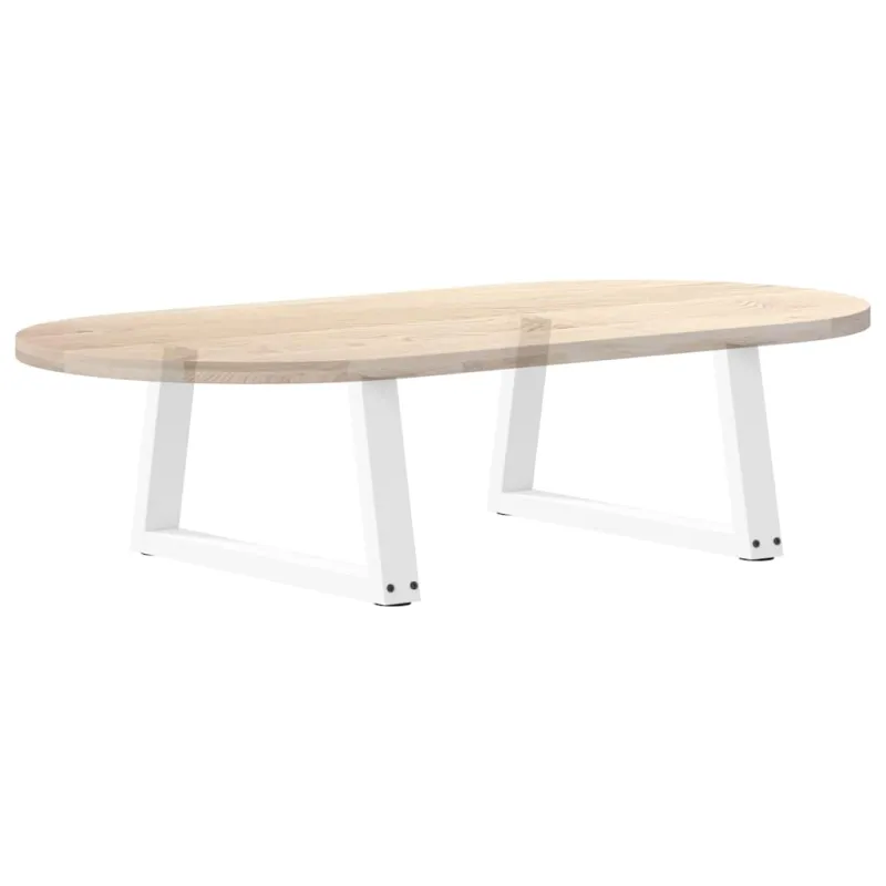 Kavos staliuko kojelės, V formos, 2 vnt., baltos, 50x(30-31,3) cm, plienas