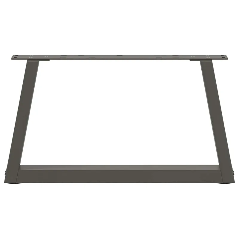 Kavos staliuko kojelės, V formos, 2 vnt., antracito spalvos, 50x(30-31,3) cm, plienas