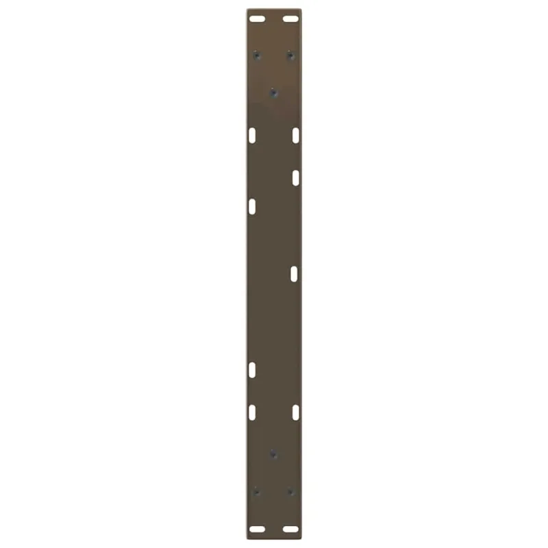 Kavos staliuko kojelės, V formos, 2 vnt., natūralus plienas, 50x(30-31,3) cm, plienas