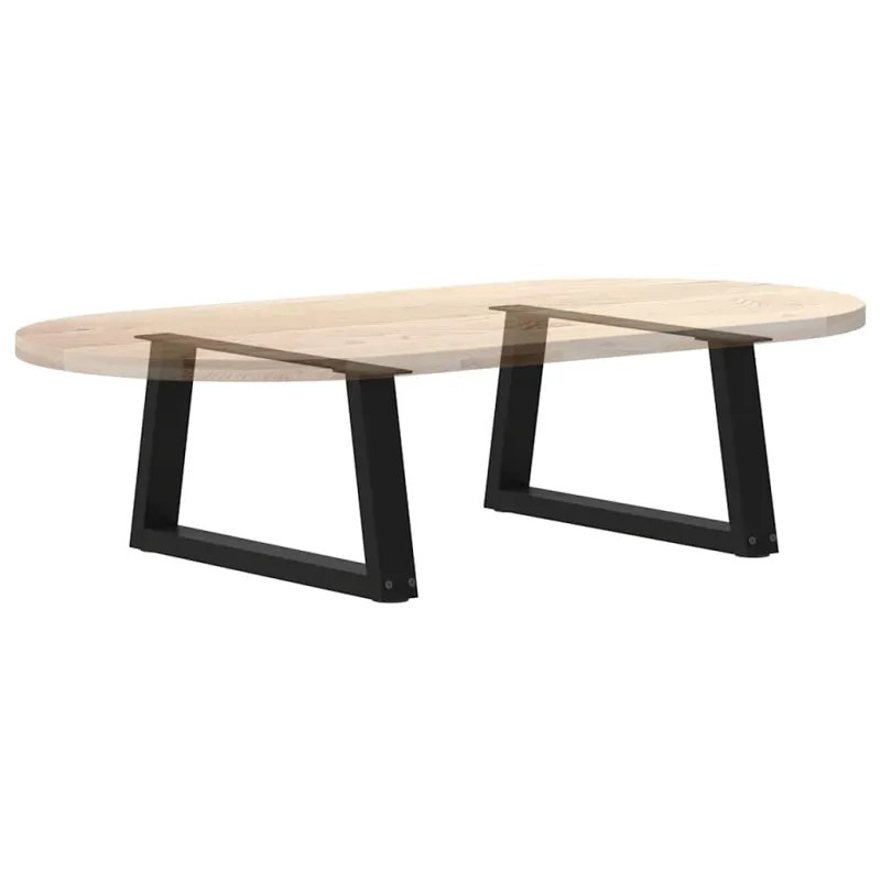 Kavos staliuko kojelės, V formos, 2 vnt., juodos, 60x(30-31,3) cm, plienas