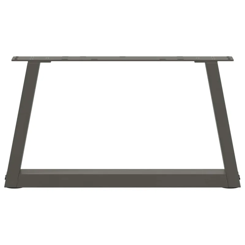 Kavos staliuko kojelės, V formos, 2 vnt., antracito spalvos, 60x(30-31,3) cm, plienas