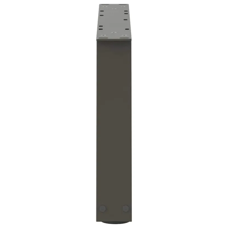 Kavos staliuko kojelės, V formos, 2 vnt., antracito spalvos, 60x(30-31,3) cm, plienas