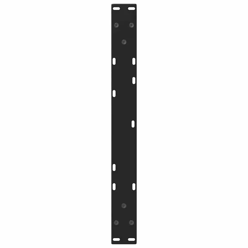 Kavos staliuko kojelės, V formos, 2 vnt., juodos, 70x(30-31,3) cm, plienas