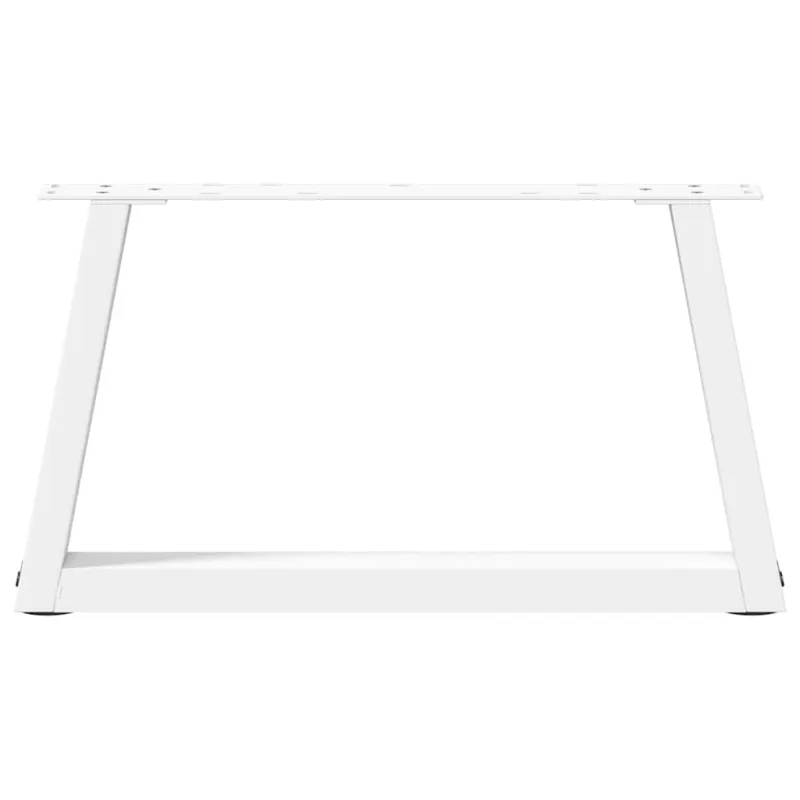 Kavos staliuko kojelės, V formos, 2 vnt., baltos, 70x(30-31,3) cm, plienas