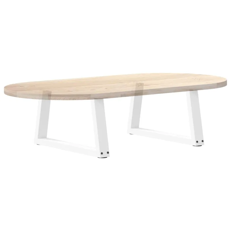 Kavos staliuko kojelės, V formos, 2 vnt., baltos, 70x(30-31,3) cm, plienas