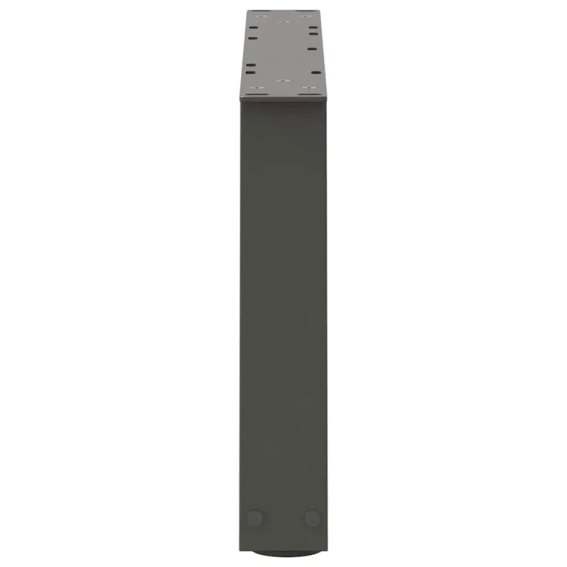 Kavos staliuko kojelės, V formos, 2 vnt., antracito spalvos, 70x(30-31,3) cm, plienas
