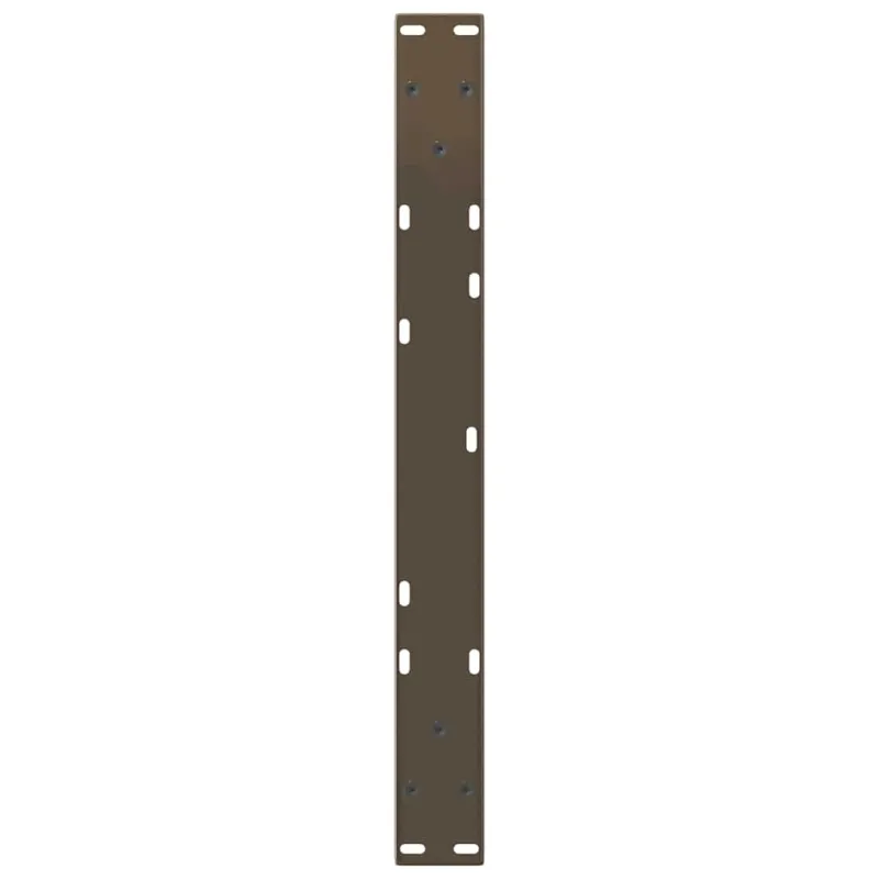 Kavos staliuko kojelės, V formos, 2 vnt., natūralus plienas, 70x(30-31,3) cm, plienas