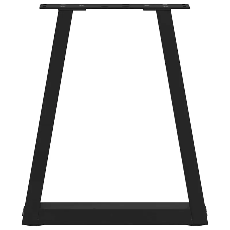 Kavos staliuko kojelės, V formos, 2 vnt., juodos, 28x(42-43,3) cm, plienas