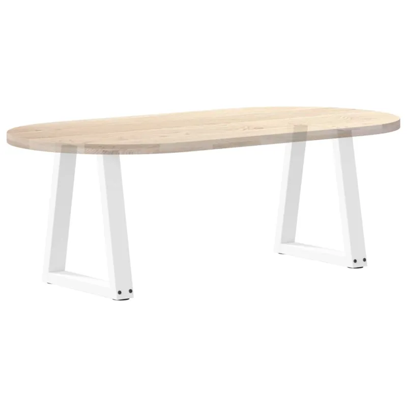Kavos staliuko kojelės, V formos, 2 vnt., baltos, 28x(42-43,3) cm, plienas