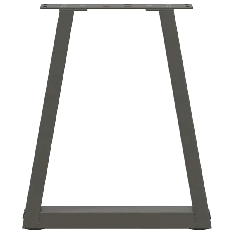 Kavos staliuko kojelės, V formos, 2 vnt., antracito spalvos, 28x(42-43,3) cm, plienas