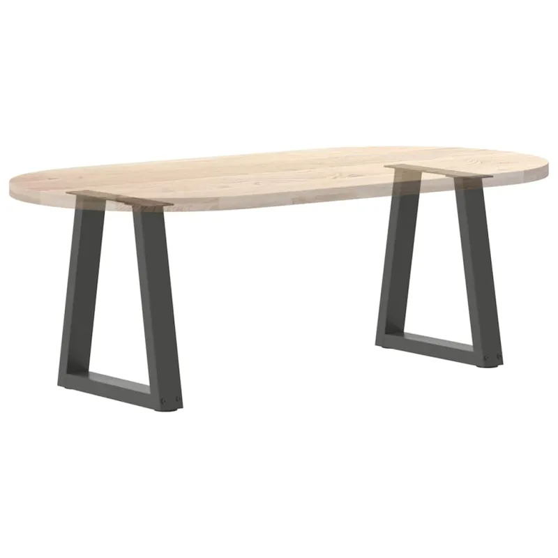 Kavos staliuko kojelės, V formos, 2 vnt., antracito spalvos, 28x(42-43,3) cm, plienas