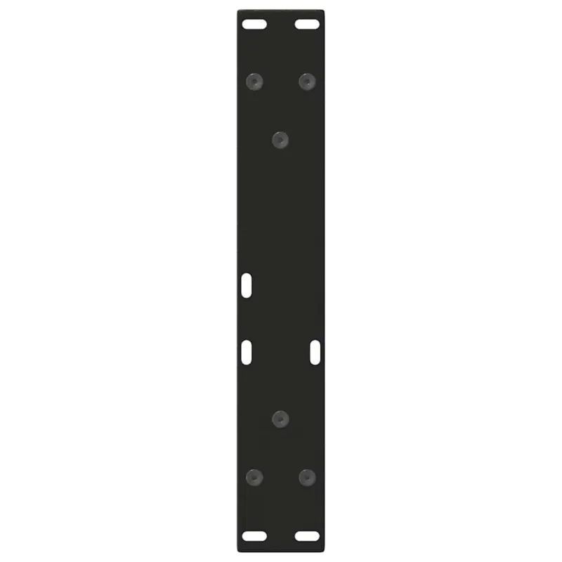 Kavos staliuko kojelės, V formos, 2 vnt., juodos, 38x(42-43,3) cm, plienas