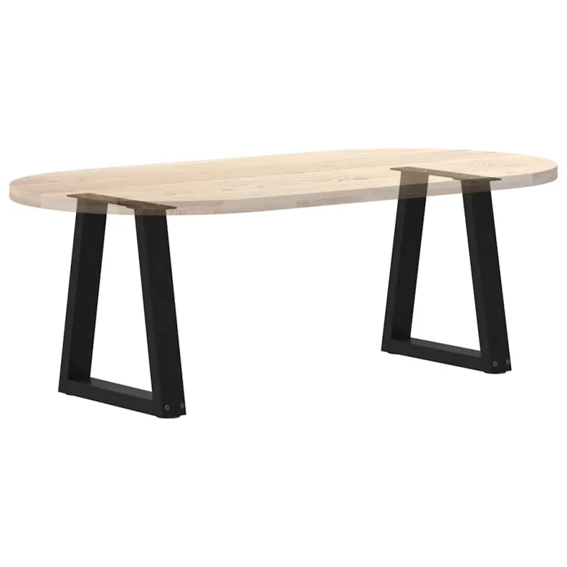Kavos staliuko kojelės, V formos, 2 vnt., juodos, 38x(42-43,3) cm, plienas