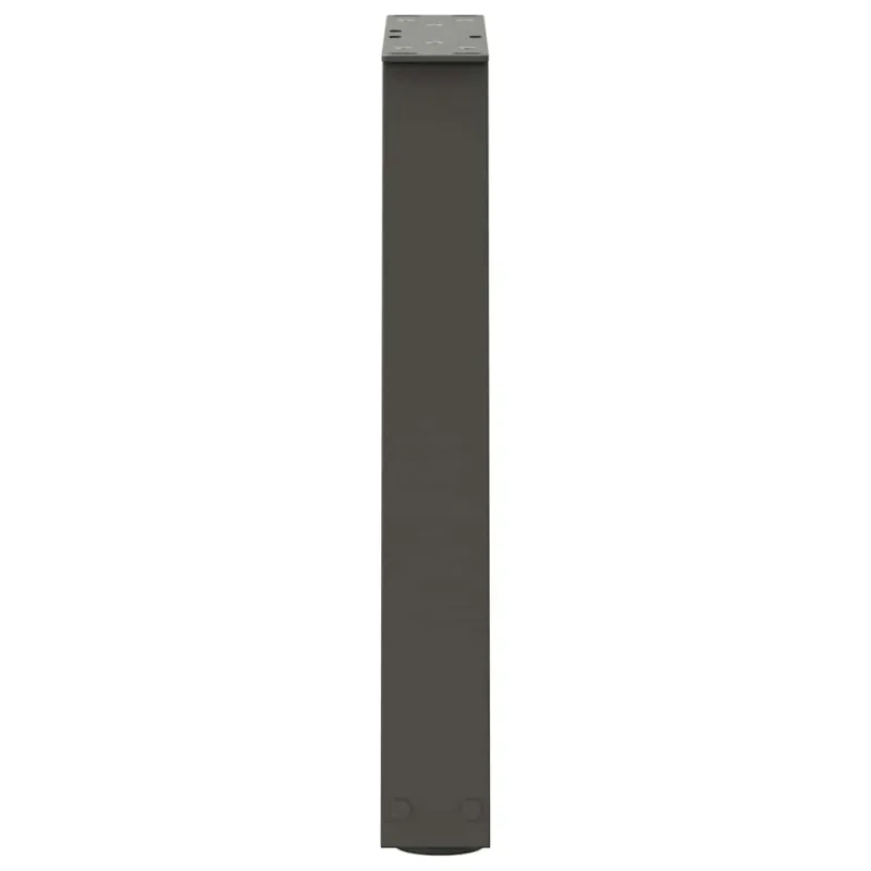 Kavos staliuko kojelės, V formos, 2 vnt., antracito spalvos, 38x(42-43,3) cm, plienas