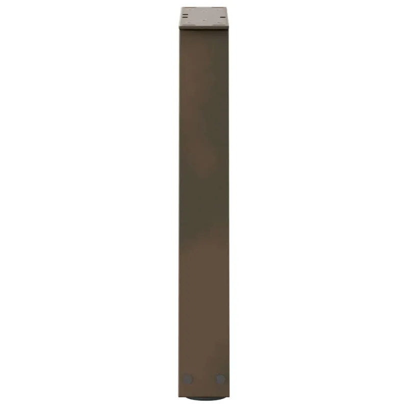 Kavos staliuko kojelės, V formos, 2 vnt., natūralus plienas, 38x(42-43,3) cm, plienas