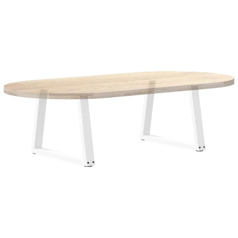 Kavos staliuko kojelės, V formos, 2 vnt., baltos, 50x(42-43,3) cm, plienas