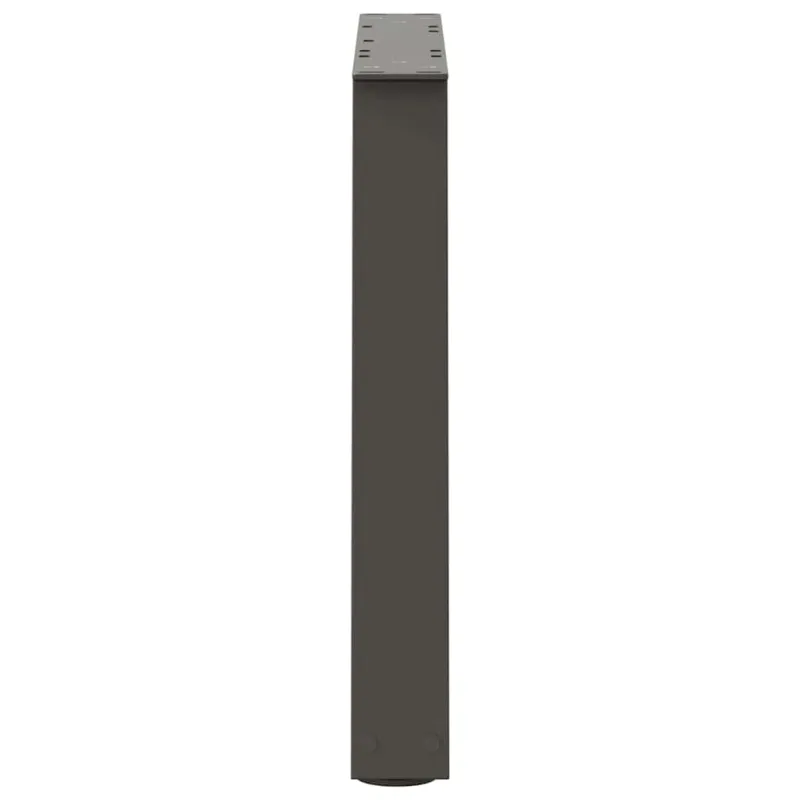 Kavos staliuko kojelės, V formos, 2 vnt., antracito spalvos, 50x(42-43,3) cm, plienas
