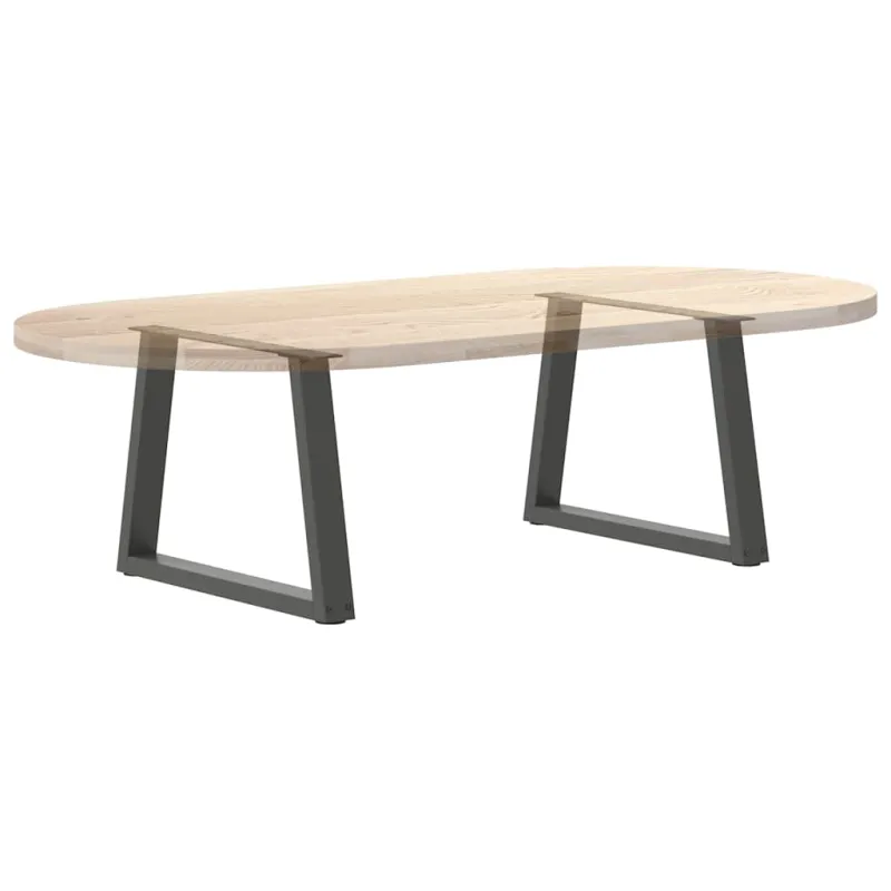 Kavos staliuko kojelės, V formos, 2 vnt., antracito spalvos, 50x(42-43,3) cm, plienas