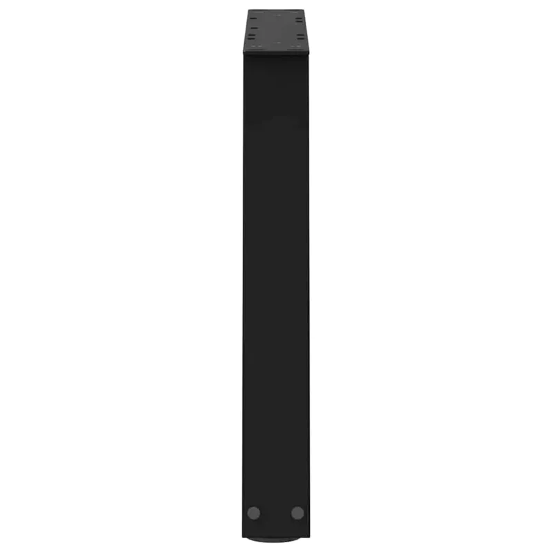Kavos staliuko kojelės, V formos, 2 vnt., juodos, 60x(42-43,3) cm, plienas