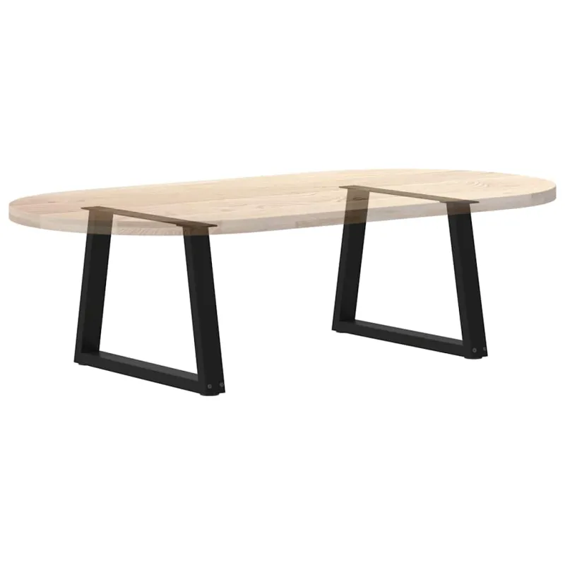Kavos staliuko kojelės, V formos, 2 vnt., juodos, 60x(42-43,3) cm, plienas