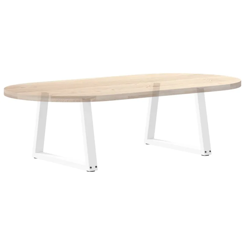 Kavos staliuko kojelės, V formos, 2 vnt., baltos, 60x(42-43,3) cm, plienas