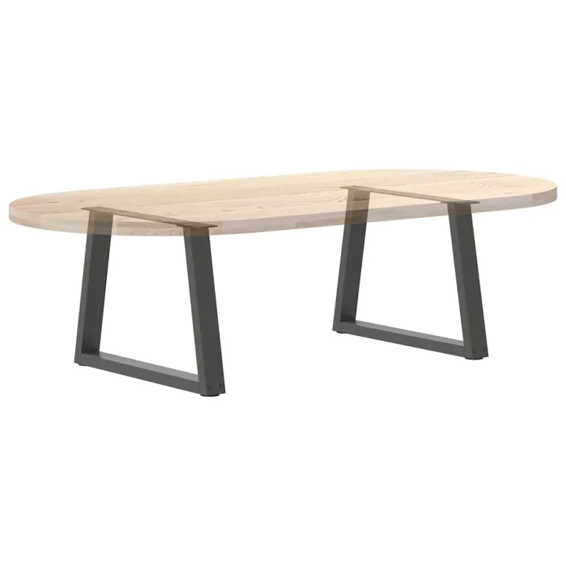 Kavos staliuko kojelės, V formos, 2 vnt., antracito spalvos, 60x(42-43,3) cm, plienas