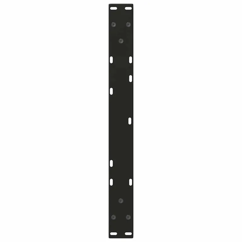 Kavos staliuko kojelės, V formos, 2 vnt., juodos, 70x(42-43,3) cm, plienas