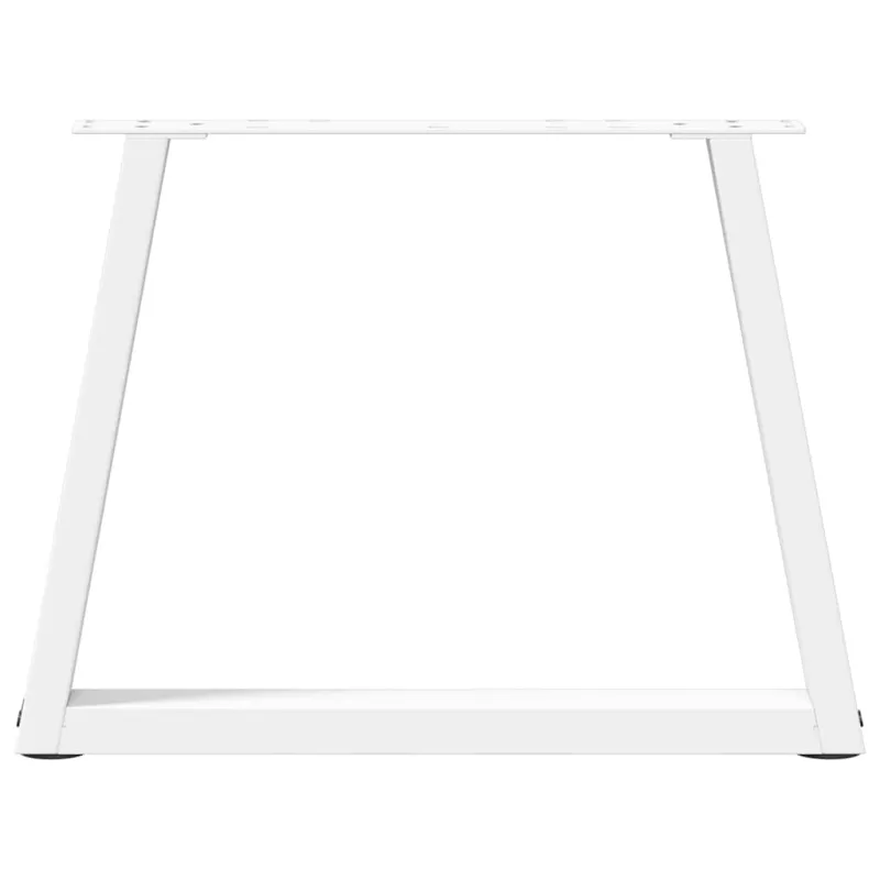 Kavos staliuko kojelės, V formos, 2 vnt., baltos, 70x(42-43,3) cm, plienas