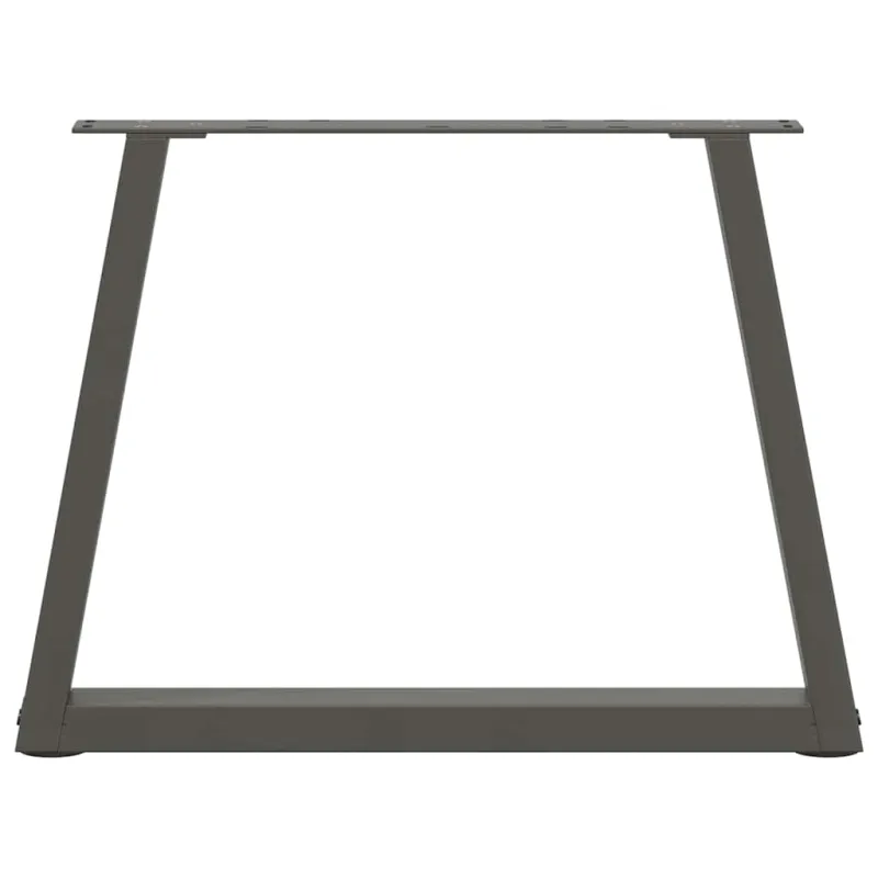 Kavos staliuko kojelės, V formos, 2 vnt., antracito spalvos, 70x(42-43,3) cm, plienas
