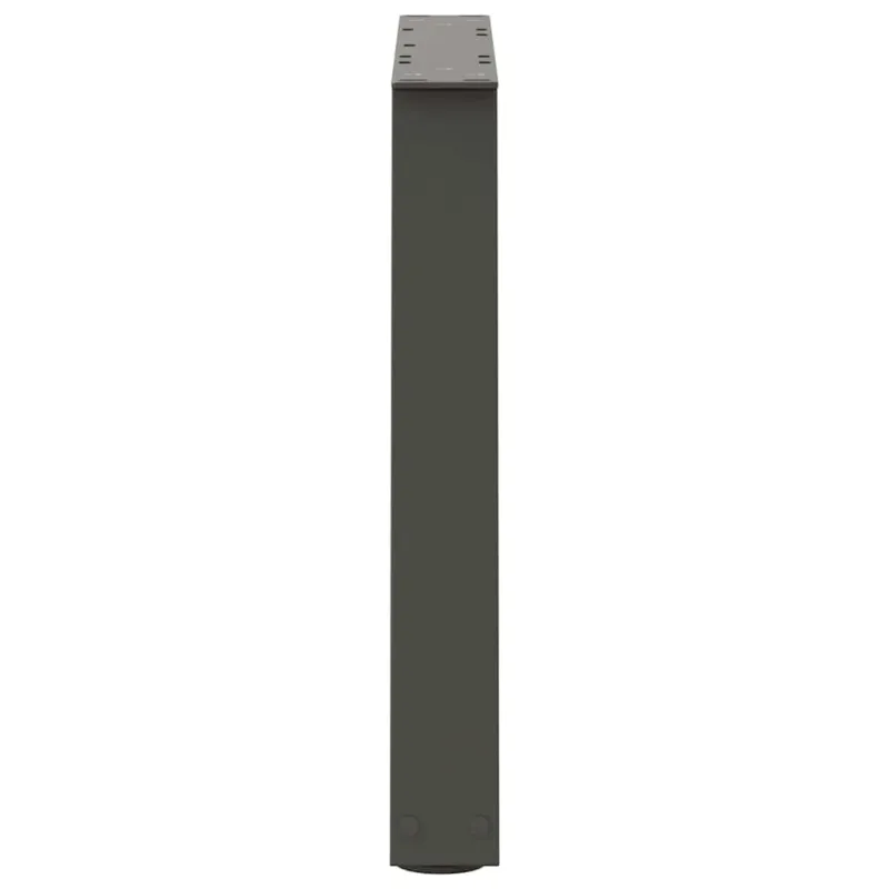 Kavos staliuko kojelės, V formos, 2 vnt., antracito spalvos, 70x(42-43,3) cm, plienas