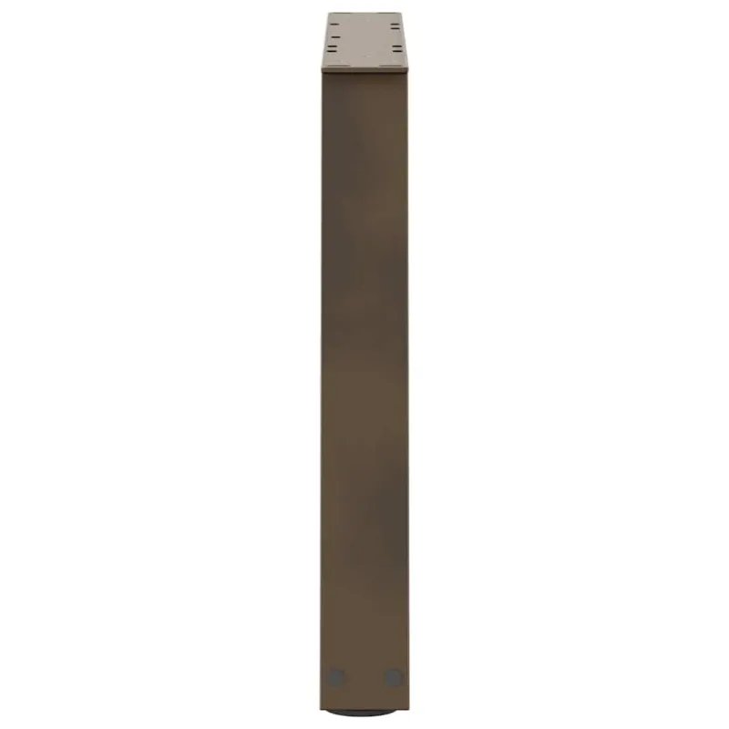 Kavos staliuko kojelės, V formos, 2 vnt., natūralus plienas, 70x(42-43,3) cm, plienas