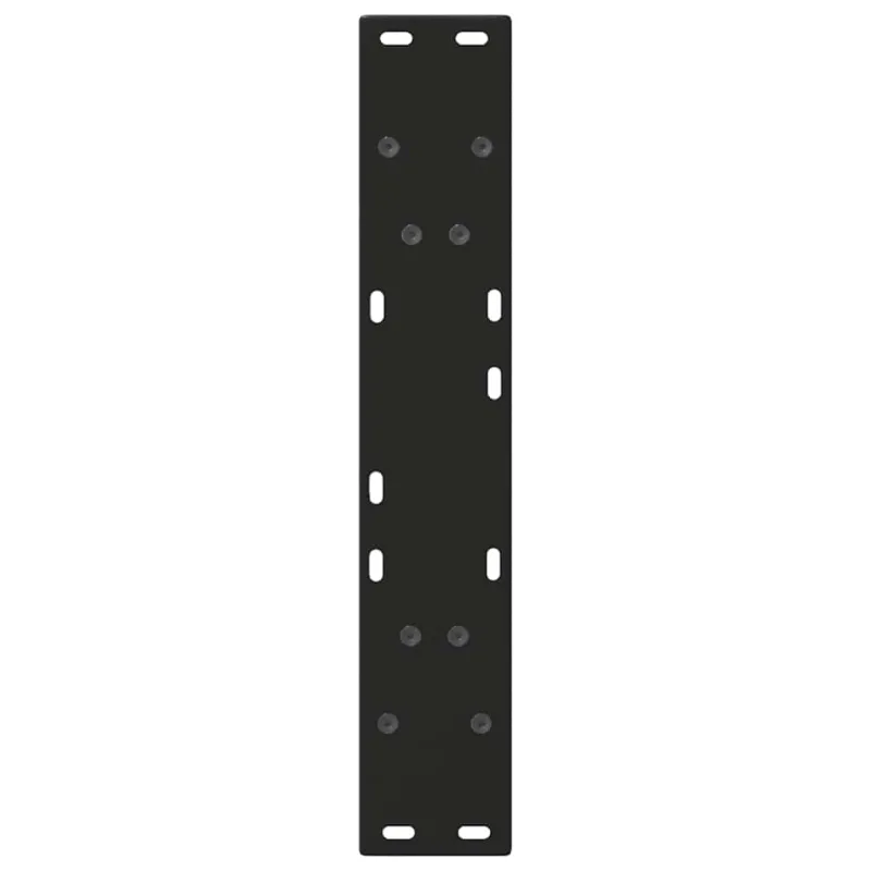 Valgomojo stalo kojelės, V formos, 2 vnt., juodos, 50x(72-73,3) cm, plienas