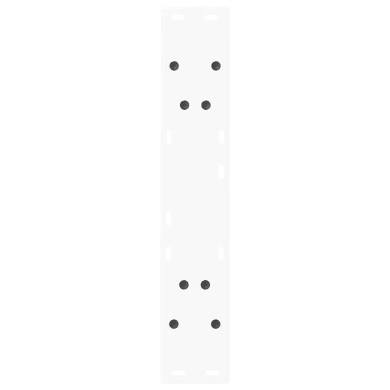 Valgomojo stalo kojelės, V formos, 2 vnt., baltos, 50x(72-73,3) cm, plienas