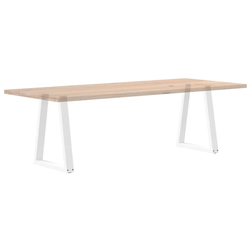 Valgomojo stalo kojelės, V formos, 2 vnt., baltos, 50x(72-73,3) cm, plienas