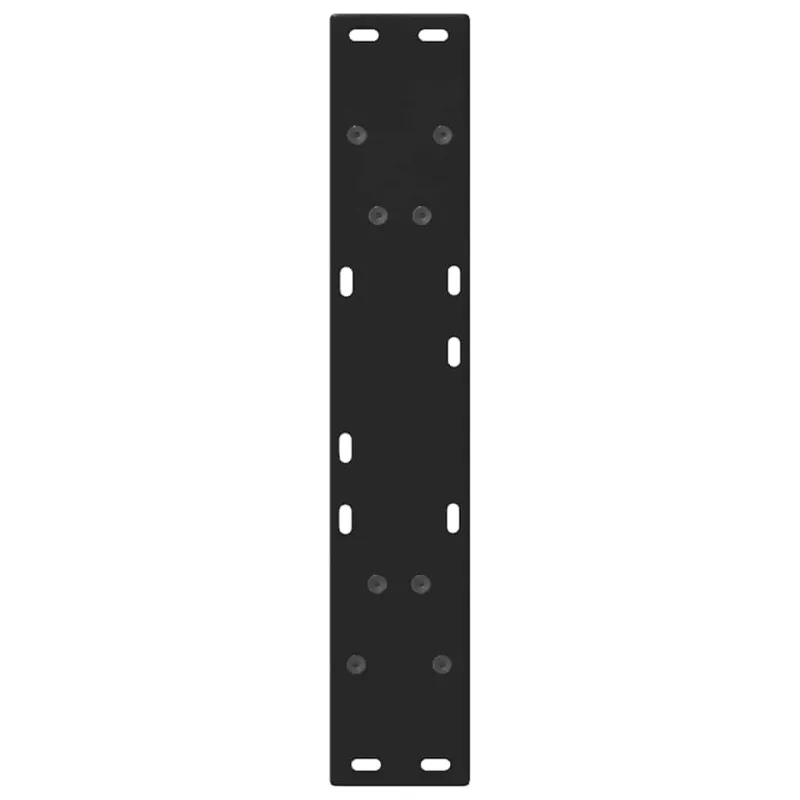 Valgomojo stalo kojelės, 2 vnt., juodos, 60x(72-73,3) cm, plienas, V formos