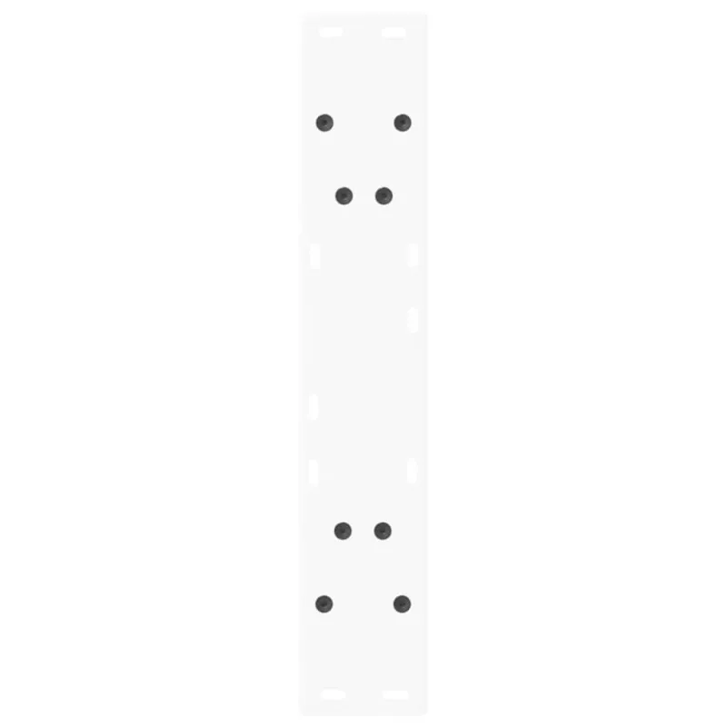 Valgomojo stalo kojelės, 2 vnt., baltos, 60x(72-73,3) cm, plienas, V formos