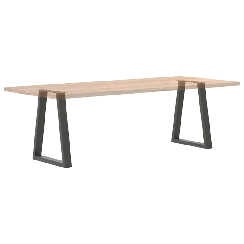 Valgomojo stalo kojos, V formos, 2 vnt., antracito spalvos, 60x(72-73,3) cm, plienas