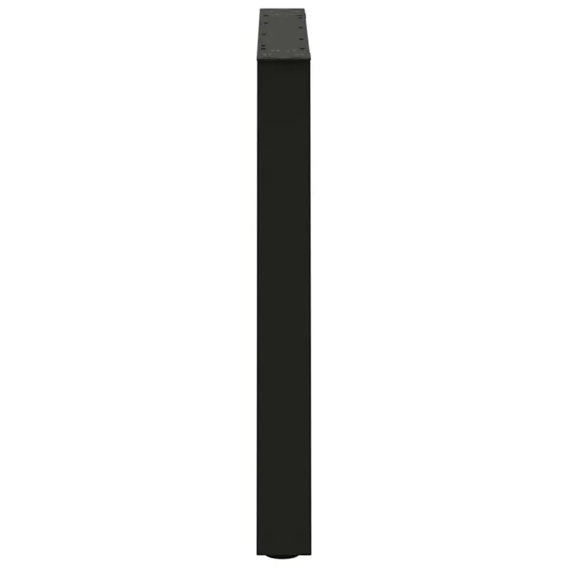 Valgomojo stalo kojelės, V formos, 2 vnt., juodos, 70x(72-73,3) cm, plienas